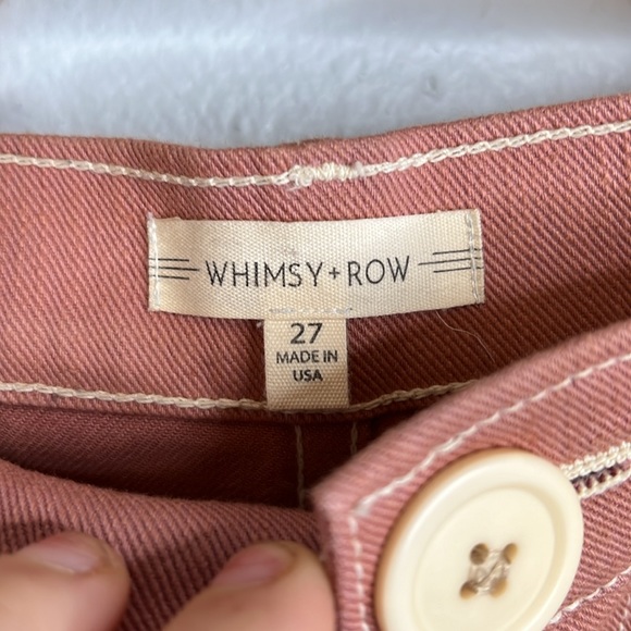 Whimsy & Row Flora Wide Leg Pant in Terracotta Pink - Picture 12 of 13